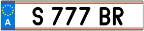 Trailer License Plate